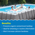 In The Swim Sodium Dichlor Chlorine Shock Granules for Sanitizing Swimming Pools – Fast Dissolving, pH Balanced Sanitizer - 56% Available Chlorine, 99% Sodium-Dichlor – 40 Pound