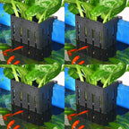 Upgraded Aquarium Plant Holder with Hooks and Suction Cups for Fish Tank Aquaponic Plant Cultivation and Aquascape Decorations (Black)