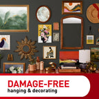 Command 15 lb & 10 lb Large and Medium 28 Pairs Picture Hanging Strips (56 Strips), Damage-Free Hangers for Picture Frames, No Tools Required, Great for Home Room Wall Decor, White Adhesive