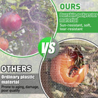 4 Pack Insect Bird Netting Cover - 4.6x6FT Garden Netting Blueberry Bushes Plant Covers with Drawstring, Fine Mesh Net for Protecting Lemon Orange Large Fruit Tree from Barrier Squirrel Deer