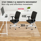 Amyracel Office Chair Mats for Hardwood Floors- 48" x 60" Desk Floor Mat for Hardwood Floors, Easy Glide Desk Chair Mat for Hard Floors, Clear Computer Chair Mat for Home Offices