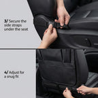 ONE PIX Backseat Car Organizer Mats Back Seat Organizers and Storage Bag with Touch Screen Tablet Holder for Kids Toddlers Seats, Travel Accessories, Road Trip Essentials (2PCS)