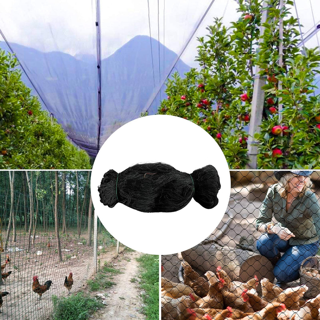 WOSCMI 25' x 50' Bird Netting Nylon for Garden Fruit Trees Chicken Coop Poultry Netting with 3/4'' Mesh Size
