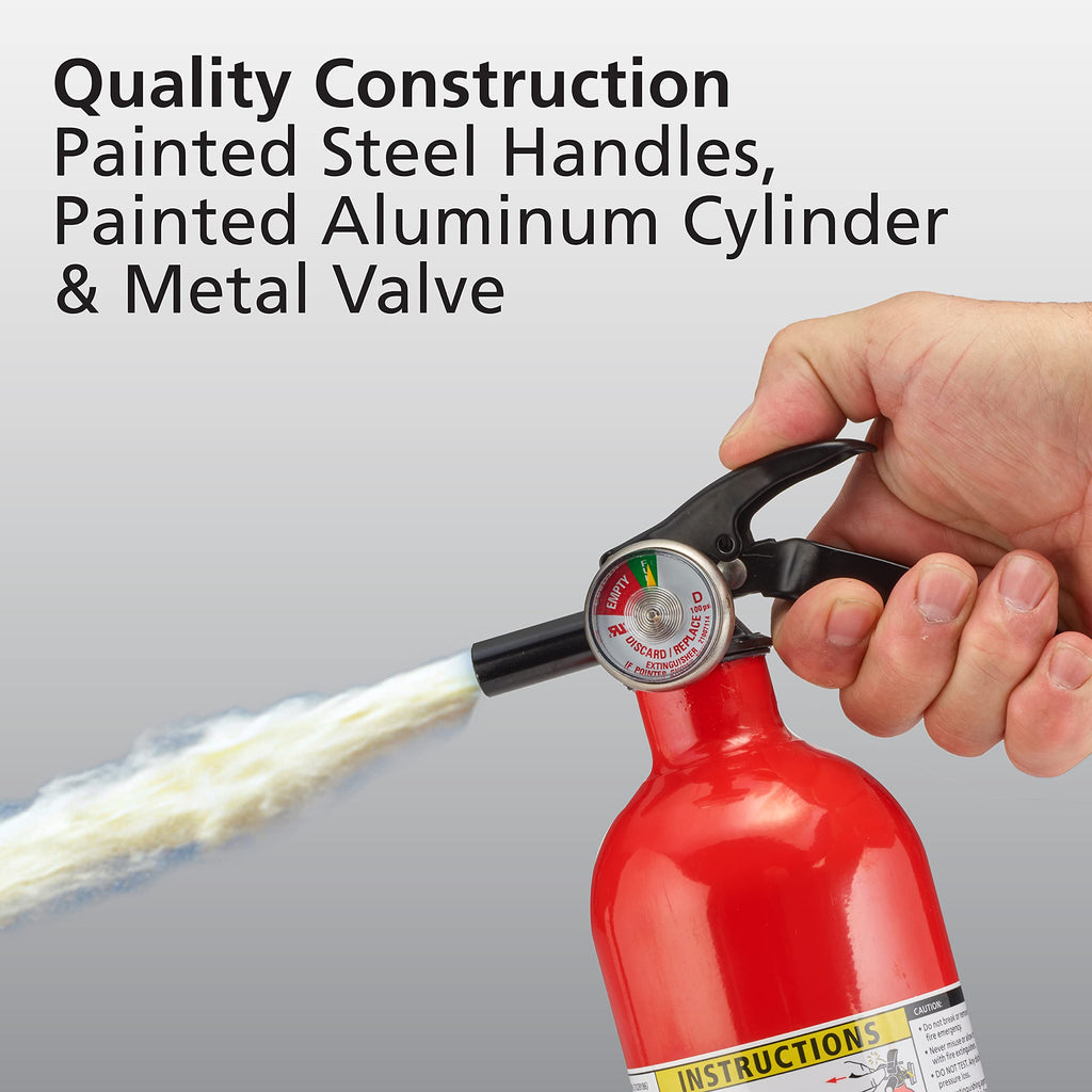 Kidde Fire Extinguisher for Home, 1-A:10-B:C, Dry Chemical Extinguisher, Red, Mounting Bracket Included, 6 Pack