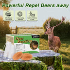 CKUKARM 24 Pack Deer Repellent Rabbit Repellent Outdoor Deer Deterrent for Plants Flower Vegetable Tree Deer Rabbit Repeller