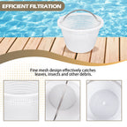 Verplexter Handle Basket Replacement Bermuda Gunite Pentair 516112,Compatible with Waterway Skimmer Basket 542-3240/542-3240B for Renegade Skimmers Pool Basket, Stainless Steel Handle