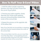 Core Products D-Core Cervical Support Pillow, Standard Firm, Midsize