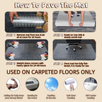 Office Chair Mat Carpet Protector: 36" x 48" Plastic Heavy Duty Computer Desk Mats with Lip for Low Flat and No Pile Carpeted Floor - Clear Rug Pad for Rolling Chairs Office Work Home Gaming Rectangle