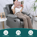 BALAPET Recliner Cushions for Long Sitting, Egg Crate Foam Recliner Cushion for Elderly Reduces Muscle Fatigue and Provides Air Flow, Extra Large Non-Slip Seat Cushion with Back Support Cushion(Black)