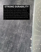 46” x 60” Office Chair Mat for Carpeted Floors – Large, Slip-Resistant, Heavy-Duty Desk Protector with Extended Lip – Easy Glide Rolling Desk Chair Mat for Work, Gaming, Home