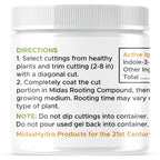 IBA Rooting Gel - Ideal Cloning Gel for perfect, strong clones - The key to successful plant cloning - Midas Products Rooting Gel Hormone 4oz - For professional and home based growers
