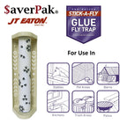 $averPak 4 Pack- 4 JT Eaton Stick-A-Fly Glue Fly Stick Traps