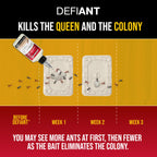 Catchmaster Defiant Premium Liquid Ant Killer, 1-Year Supply, Kills the Queen and Colony, No Mess Precision Bottle, Reusable Ant Traps Indoor & Outdoor, Pest Control Traps, Made in USA