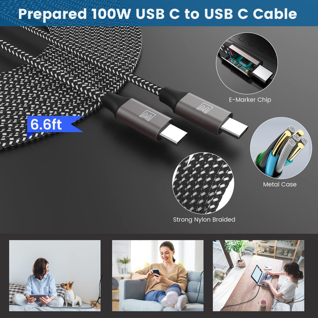 45W Super Fast Charger Type C, [2 PACK] 45 Watt USB-C Charger PD/PPS Wall Charging Block for Samsung Galaxy S24/S23 Ultra/S23+/S22 Ultra/S22+/S20 Ultra/Note 10 Plus, Galaxy Tab S8(with 2x 6.6ft Cable)