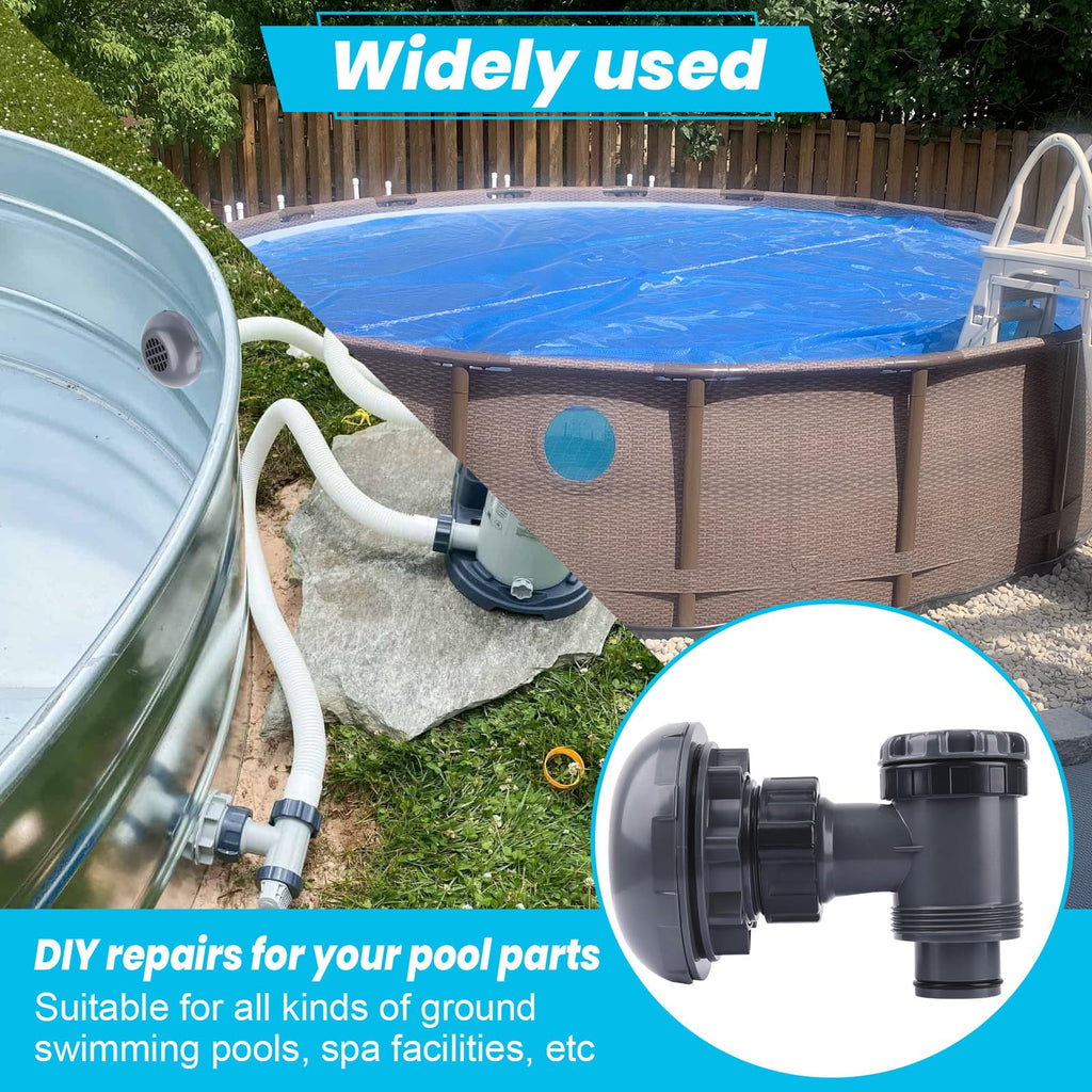 XT On/Off Plunger Valve with Strainer for Easy Adjustment, for Above-Ground Pool Filter Pump On/Off Plunger Valve Part, Frame Set & Ultra Frame Pools Intex, Coleman Compatible