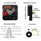 TIKROUND Youngtown 12888 Quartz DIY Wall Clock Movement Mechanism DIY Repair Parts Replacement Fit Dials up to 40 cm（15.7 Inches ） in Diameter.
