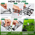 Qualirey 4 Pcs Outdoor Gopher Trap Easy Set Mole Trap Weather Resistant Gopher Killer Vole Trap for Lawn Garden Farm (Black)