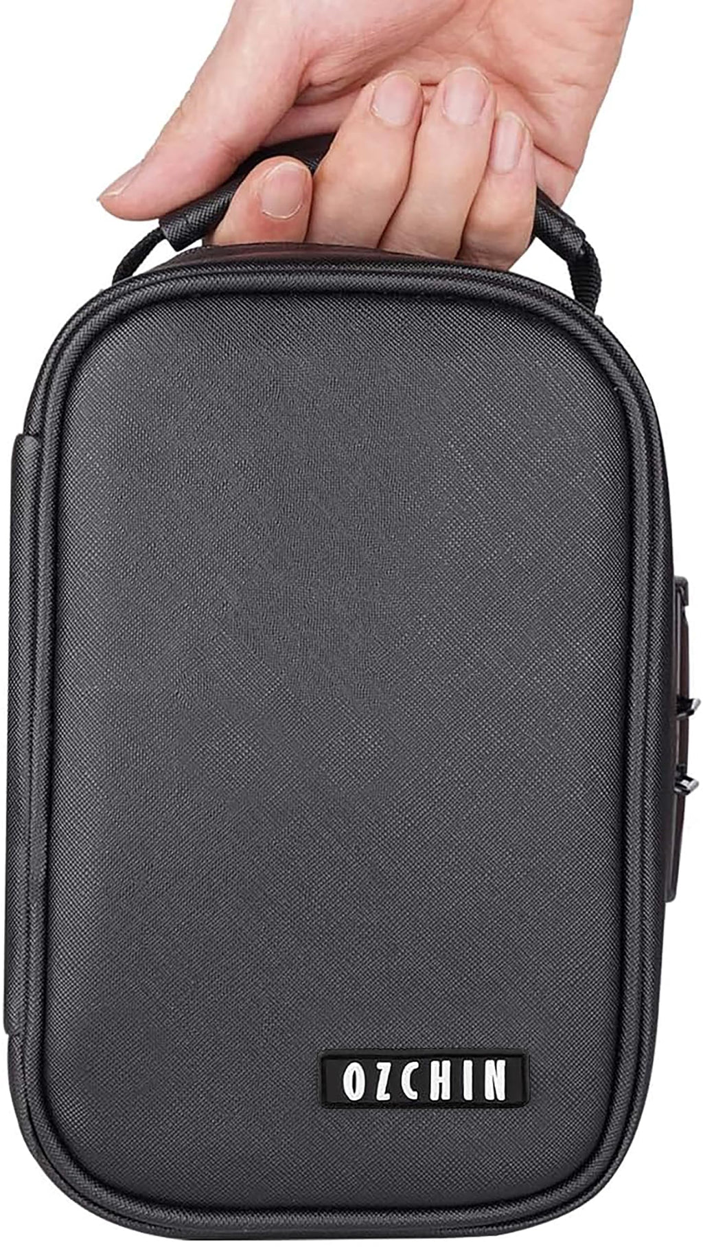 OZCHIN Smell Proof Bag with Combination Lock Lunch Bag File Organizer Case Container; Medicine Lock Bag Travel Storage Case