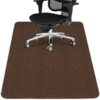 Sycoodeal Office Chair Mat for Hardwood Floor,Office Computer Gaming Chair Mat for Tile Floor,Large Floor Protector Rug,Anti-Slip,Easy to Clean,Coffee(48"x36")