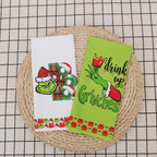 LXOMILL Christmas Grinch Kitchen Towels, Grinch Bathroom Hand Towels, Grinch Christmas Decorations, Grinch Kitchen Towels, Grinch Bathroom Decor, Housewarming Gift, Host Hostess Gift