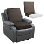 BALAPET Recliner Cushions for Long Sitting,Egg Crate Foam Recliner Cushion for Elderly Reduces Muscle Fatigue and Provides Air Flow,Extra Large Non-Slip Seat Mat with Back Support Cushion(Coffee)