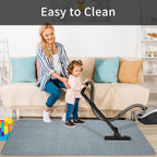 SHAREWIN Office Chair Mat for Hardwood/Tile Floor, 47"x36" Computer Gaming Chair Mat, Under Desk Low Pile Office Rug, Easy-Clean Floor Protector Mat, Dark Grey