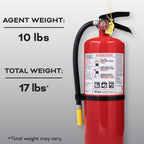 Kidde Fire Extinguisher for Commercial Use, 3-A:40-B:C, 17 Lbs., Refillable & Reusable, Hose & Wall Mount (Included)