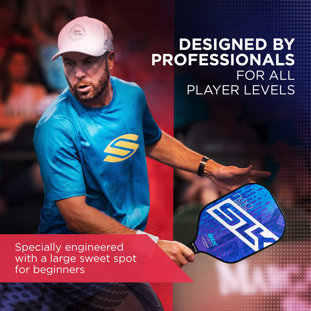 2024 SLK NEO 2.0 by Selkirk Pickleball Paddle Set | Pickleball Set of 2 Pickleball Paddles, 4 Pickleball Balls & Sling Bag | Graphite Face, SpinFlex Textured Surface | Built for Traction & Stability