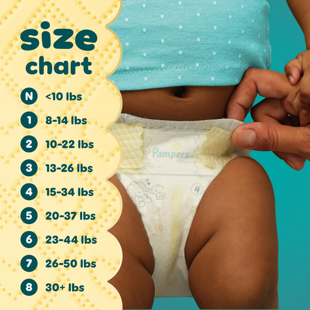 Pampers Swaddlers Diapers, Size 4 (15-34 lbs), 150 Count, Hypoallergenic, Absorbent, Keeps Baby Dry and Comfortable, Skin Safe Disposable Baby Diaper