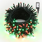 Brizled Red & Green Christmas Lights, 78.74ft 240 LED Outdoor Christmas Lights Connectable, 8 Modes Mini Christmas String Lights Plug-in Mini Xmas Tree Lights with Timer for Outside Garden Party Decor