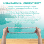 Calvana (2 Pack) Replacement Gray Tracks for Maytronics Dolphin Robotic Pool Cleaners with Part Number 9983152-R2 Dolphin Parts