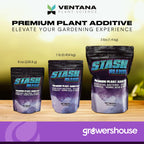 Stash Blend Premium Plant Additive Root Hormone for Plants - with Corn-Steep Liquor, Seaweed Powder, Humic Acid, Mycorrhizae, Microbial Bacteria, Soluble Silicon - Ideal for Gardeners and Growers