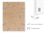 HAUS AND HUES Standalone Aluminum White Frames Set of 15-12x16