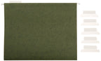 Amazon Basics Hanging Organizer File Folder, Letter Size, Green - Pack of 25