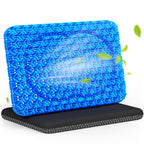 MZYENU Gel Seat Cushion, Cool Chair Cushion for Office Chairs, Driving Car Cushions Breathable, Wheelchair Cushions for Pressure Relief, Back Pain for Seat Cushion, Chair Pad with No-Slip Cover