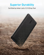 Anker Power Bank (PowerCore 10K), Compact Travel-Ready 10,000mAh Battery Pack with PowerIQ Charging Technology, 5V/3A High-Speed Charging, USB-C (In and Out) for iPhone, iPad, Samsung, Pixel, and More