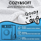 JOYWOO Oversized Wearable Blanket Hoodie, Long Hooded Blanket for Adult, Birthday Christmas Gifts for Women Men, Cozy Sherpa Sweatshirt Blanket with Giant Pocke Zipper and Winter Gifts,Grey