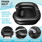 Circa Air Inflatable Hair Washing Basin for Bedridden, Portable Shampoo Bowl for Home, Mobile Hair Washing Station, Portable Sink for Washing Hair in Bed, Elderly Aid Hair Wash Tray, Loc Detox Tub