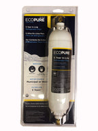 EcoPure EPINL30 5 Year in-Line Refrigerator Filter + Eastman Ice Maker Connector, 1/4 Inch