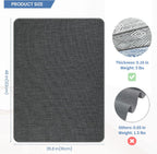 RccugmatS Chair Mat for Hardwood Floor, 36" x 48" Heavy Duty Office Chair Mat for Rolling Chairs, Anti Slip, Computer Desk Chair Mat, Floor Protector for Home Office, Black&Grey