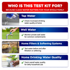 All-New 20 in 1 Drinking Water Testing Kit 120 Strips, Home Tap and Well Water Test Kit for Hardness, Lead, Iron, Copper, Chlorine, Fluoride