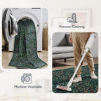 Anidaroel Floral Office Chair Mat for Hardwood Floor, 36"x48" Desk Chair Mat for Hard Floors, Under Desk Rug for Rolling Chair, Anti-Slip Computer Chair Mats, Low Pile Carpet Protector Mat