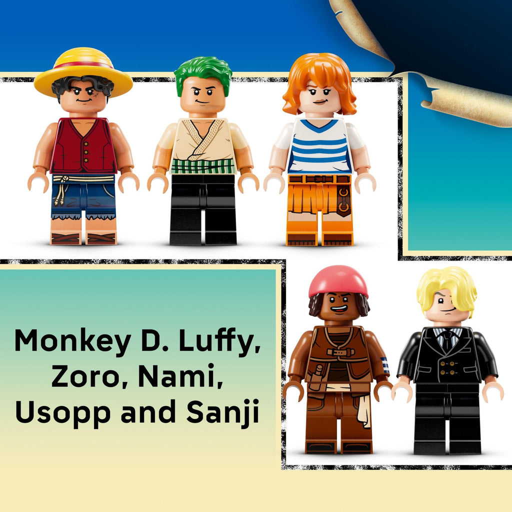 LEGO ONE Piece The Going Merry Pirate Ship Building Blocks - Pretend Play Adventure Toy for Boys & Girls, 10+ - Straw Hat Crew Toy Figures & Playset for Anime Fans - Gift for Christmas - 75639