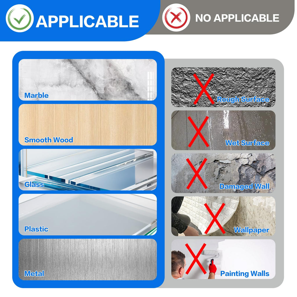 Double Sided Adhesive Pads,Heavy Duty Mounting Tape,48Pcs 3mm Thickness Pre-Cut Foam Tape,Super-Sticky Black Strong Pads Rectangle Shape Waterproof for Walls Picture, Car, Home, Office