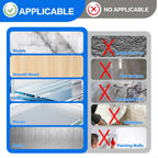 Double Sided Adhesive Pads,Heavy Duty Mounting Tape,48Pcs 3mm Thickness Pre-Cut Foam Tape,Super-Sticky Black Strong Pads Rectangle Shape Waterproof for Walls Picture, Car, Home, Office