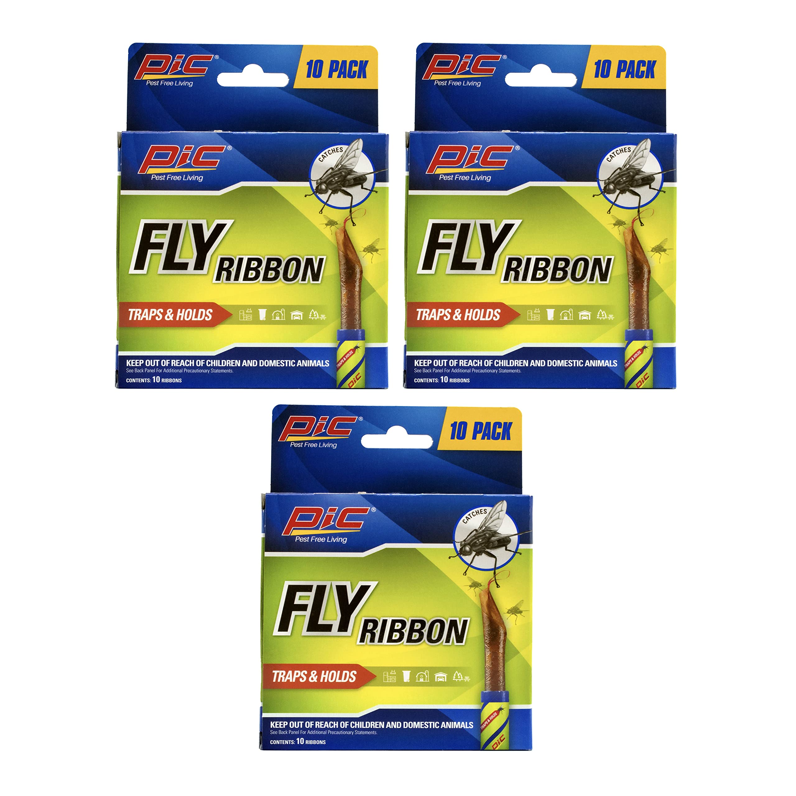 Pic FR10B Sticky Fly Ribbons (30-Pack)