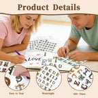 50 Sheets Alphabet & Number Letter Stickers for Scrapbooking, Journaling & DIY Crafts, Vinyl Adhesive Sticker Letters for Scrapbook Supplies, Journals, Planners & Decorative Projects