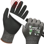 Schwer ProGuard High Level Cut Resistant Work Gloves PR3326 for Extreme Protection，ANSI A9 Cut Gloves with Reinforced Thumb, Non Slip, Durable, Touch-screen, Black 2 Pairs（L）