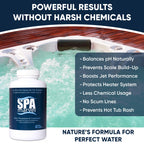 Spa Marvel Water Treatment & Conditioner – Enzyme-Based Hot Tub Water Care – Improves Water Quality, Comfort & Odor – Helps Reduce Chemicals – 16 fl oz – Lasts 30 Days – Includes 2 Sponges