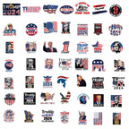 American Trump 2024 Stickers 50pcs Pack, Funny USA Presidential Election Stickers for Laptop Water Bottles Car Phone Truck Motorcycle Notebook Bike Bumper Luggage (2024Trump)